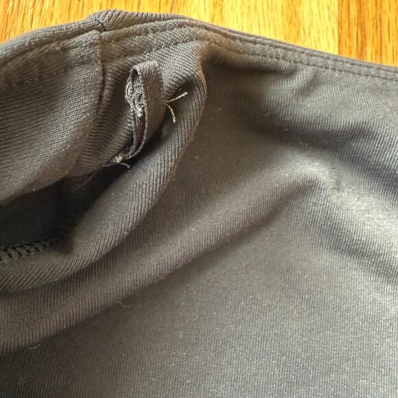 Babaton Black Long Sleeve Square Neck Double Layer Contour Crop Top Size S - Picture 7 of 14